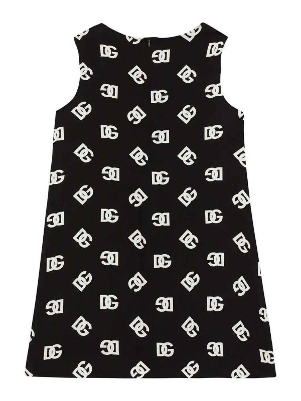 Dolce & Gabbana Jr: Robe longueur genou online - Robe Au Genou - Noir