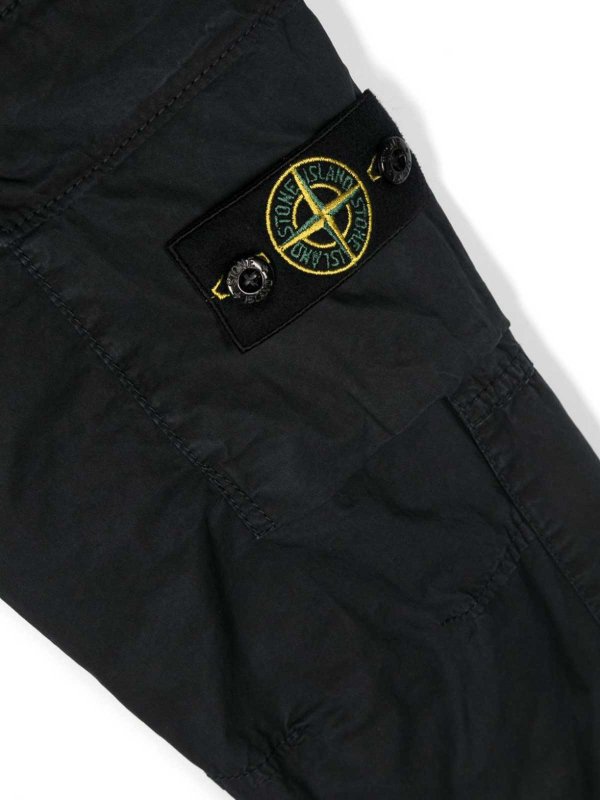 The Best Shops Stone Island Junior: Pantalones casual - Pantalón Casual - Negro