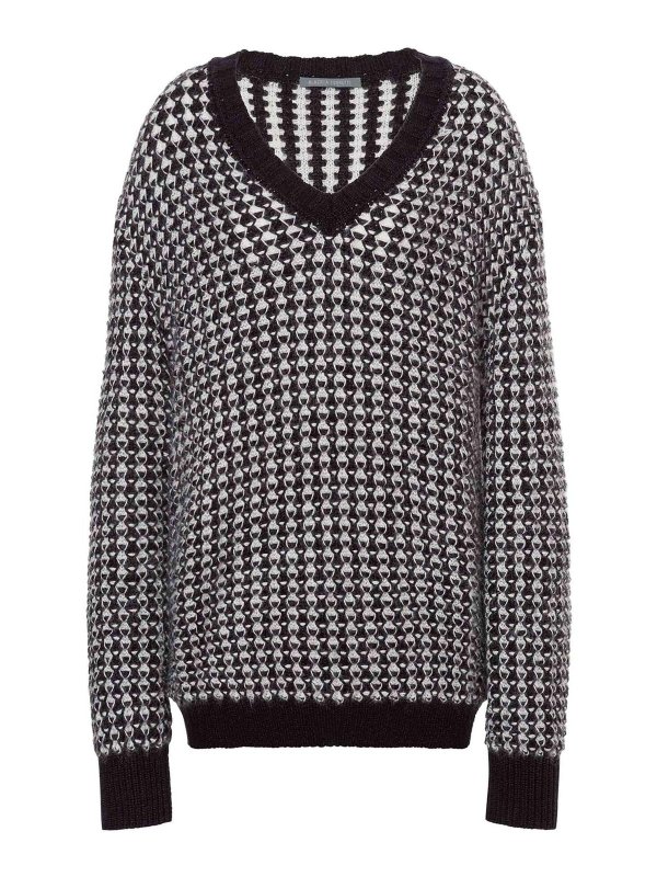 ALBERTA FERRETTI: boat necks - Mohair blend sweater