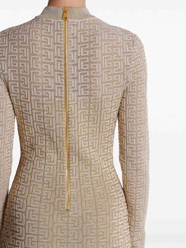 The Best Shops Balmain: ショートドレス - ベージュ