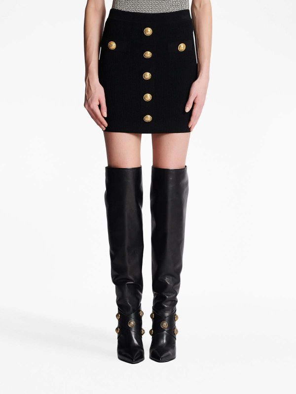 Balmain buy online 膝丈/ミディスカート - 黒