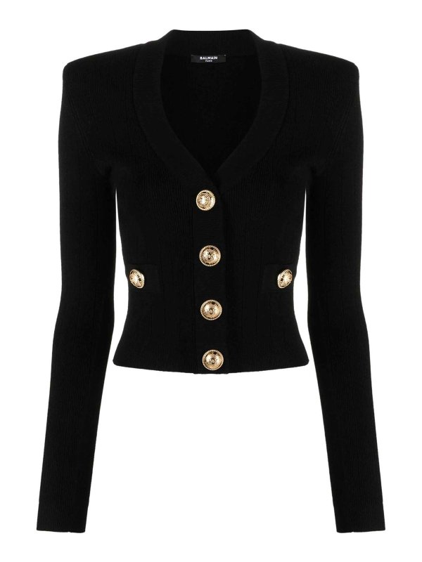 Balmain: カーディガン - カーディガン - 黒