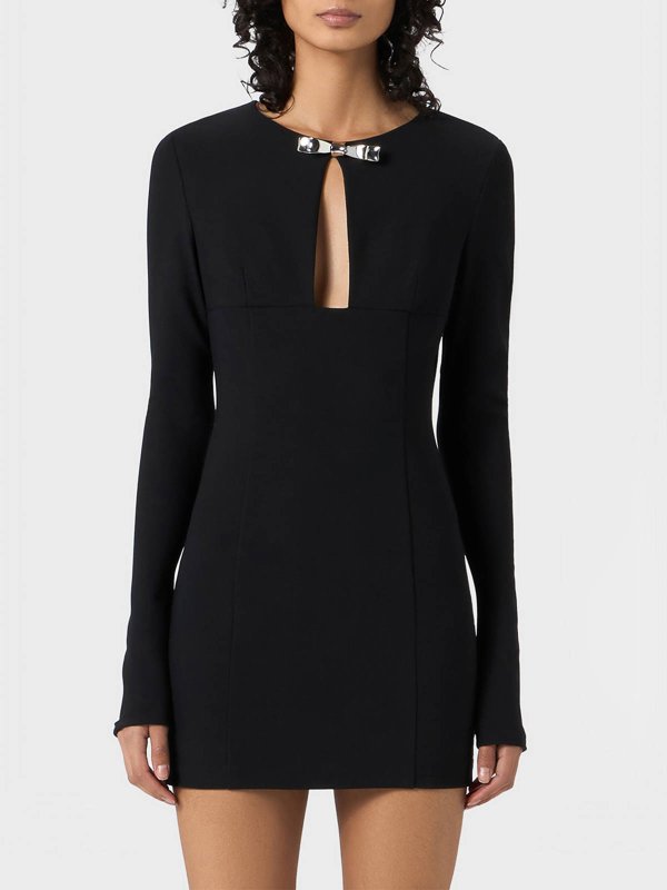 BLUMARINE: ニーレングスドレス online - 膝丈ドレス - 黒