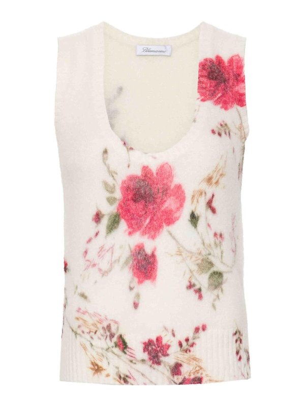 BLUMARINE: ボートネック - ボートネック - 赤