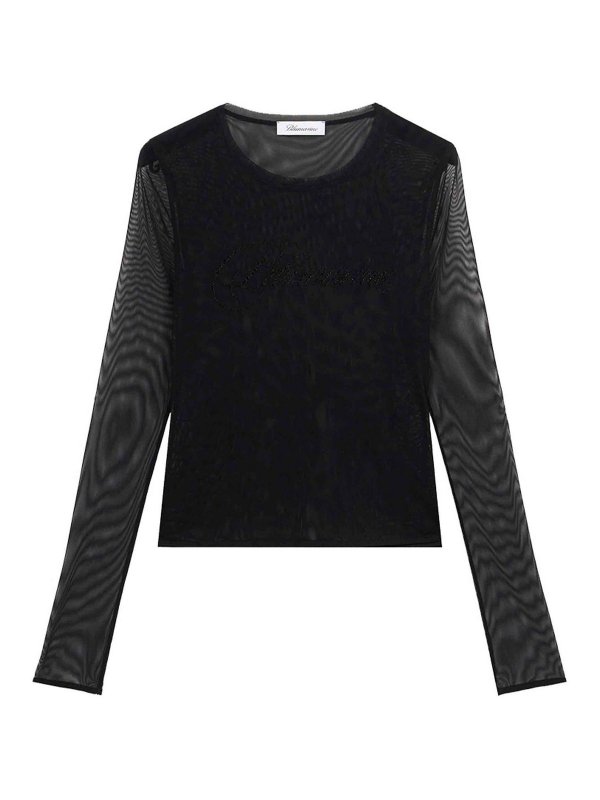 BLUMARINE: Tシャツ - Tシャツ - 黒
