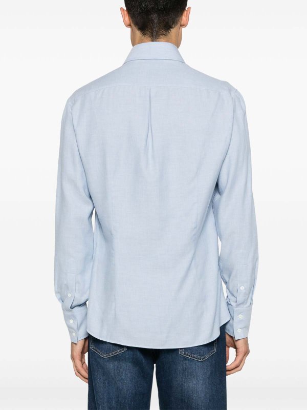 Hemd - Blau shop online: BRUNELLO CUCINELLI