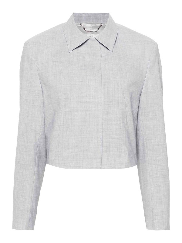 CALVIN KLEIN: casual jackets - Wool Blend Short Jacket