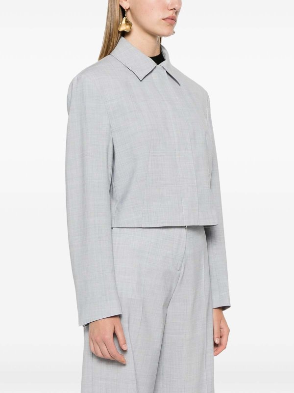 The Best Shops CALVIN KLEIN: casual jackets - Wool Blend Short Jacket