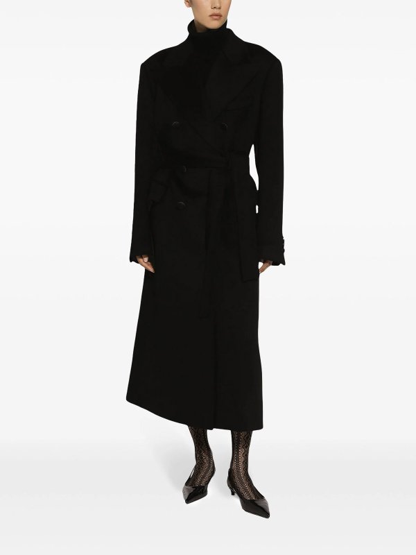 DOLCE & GABBANA: Kurze Mäntel online - Kurzer Mantel - Schwarz