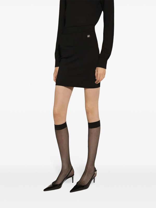 The Best Shops DOLCE & GABBANA: Jupes midi et au genou - Jupe Midi - Noir