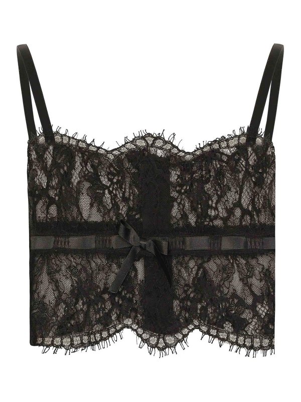 DOLCE & GABBANA: トップス＆タンクトップ - トップ/タンクトップ - 黒