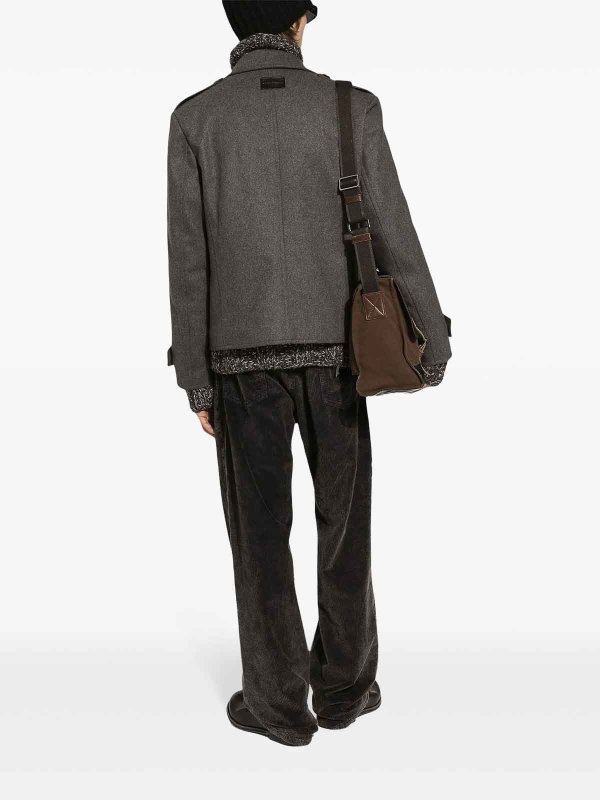 ショートコート - グレー shop online: DOLCE & GABBANA