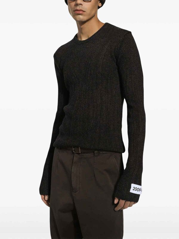 DOLCE & GABBANA buy online Rundhalspullover - Grau