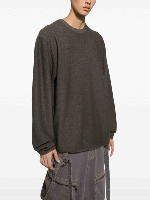 Rundhalspullover - Grau shop online: DOLCE & GABBANA