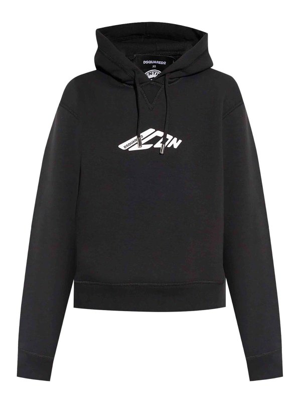 DSQUARED2: Sudaderas y suéteres - Sudadera - Negro
