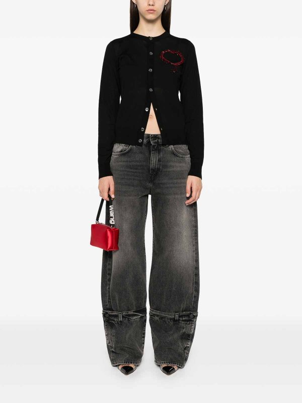 DSQUARED2: Suéteres con cuello pico online - Suéter Cuello Redondo - Negro