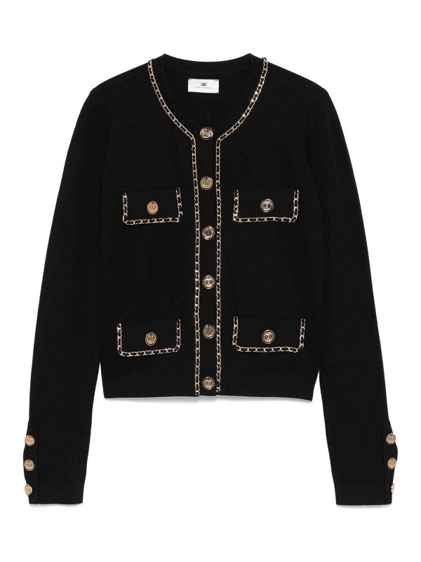 ELISABETTA FRANCHI: ボートネック - ボートネック - 黒