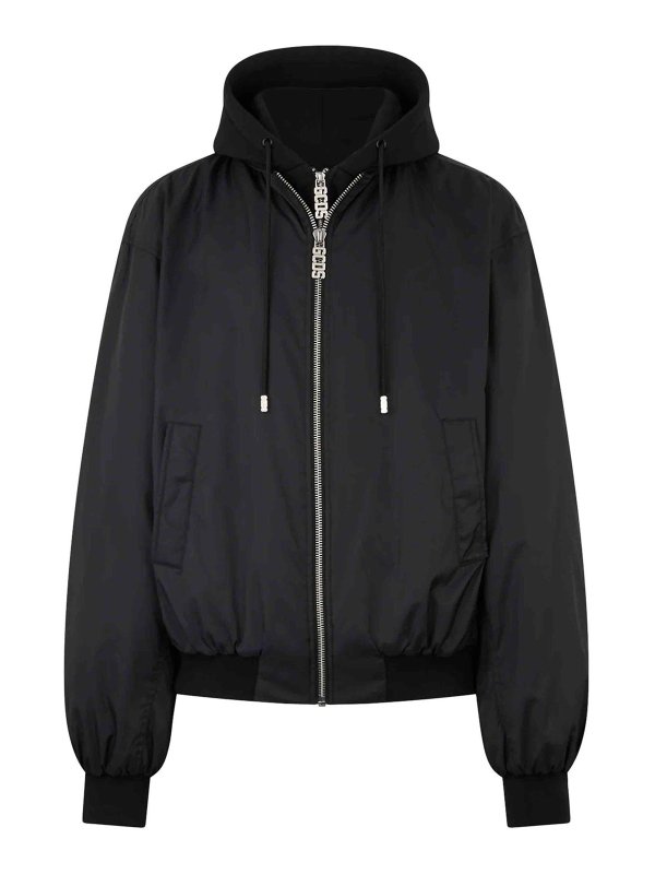 GCDS: giacche bomber - Bomber con cappuccio