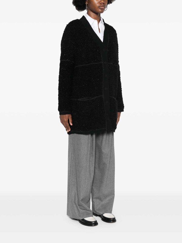 The Best Shops GIORGIO ARMANI: Cardigans - Cardigan - Schwarz