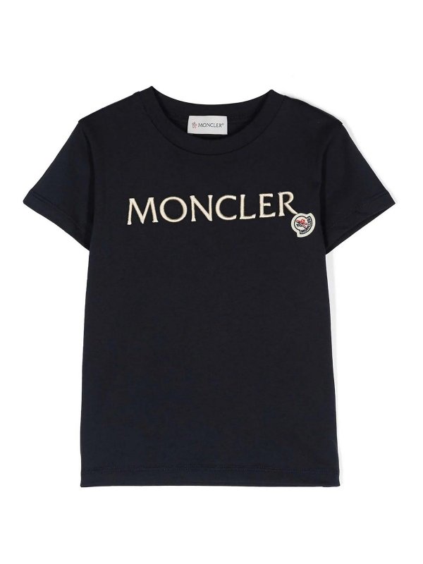 MONCLER: T-shirts - T-Shirt - Noir