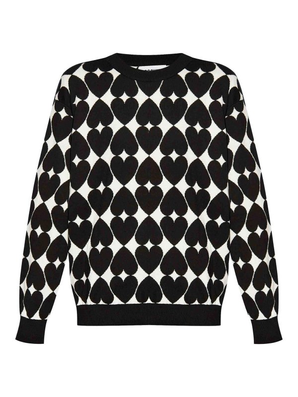 MOSCHINO: ボートネック - ボートネック - 黒