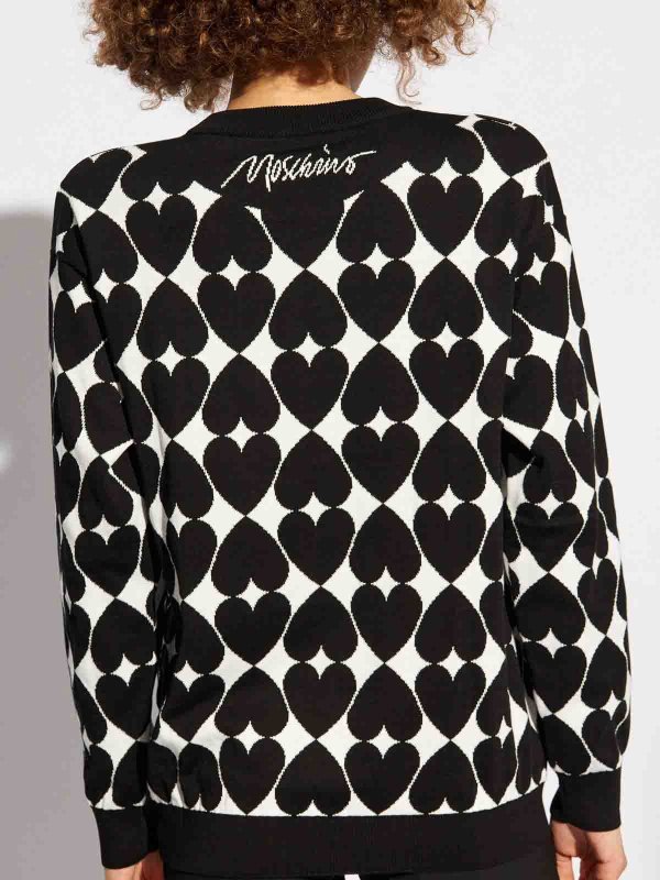 ボートネック - 黒 shop online: MOSCHINO