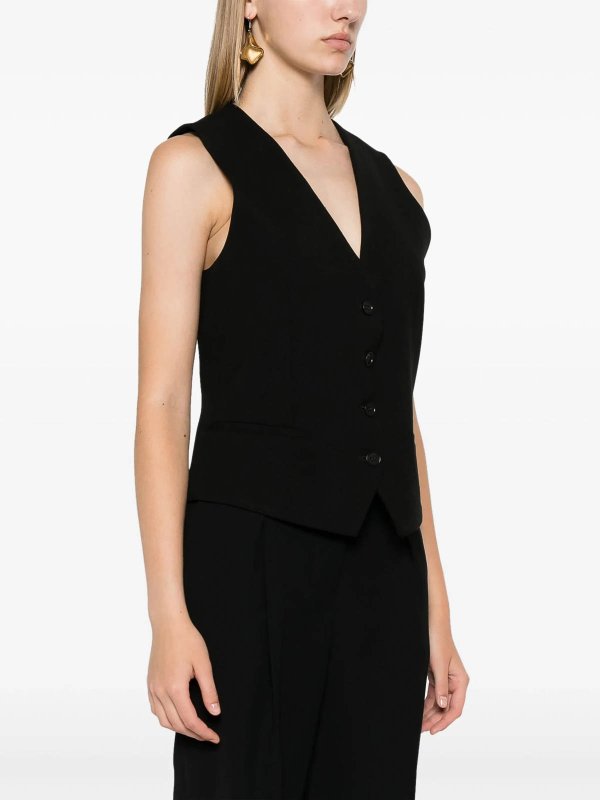 The Best Shops P.A.R.O.S.H.: ベスト＆チョッキ - ウェストコート/ジレ - 黒