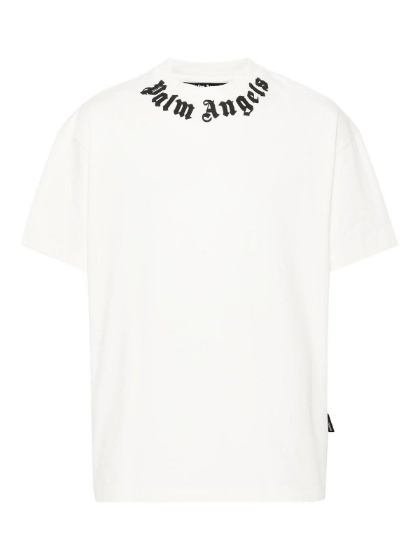 Palm Angels: t-shirt - Neck Logo Tee