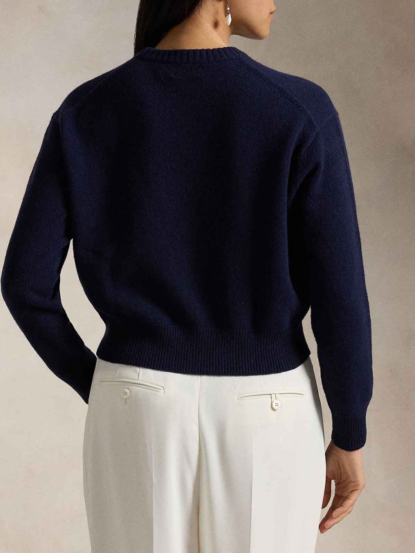 The Best Shops POLO RALPH LAUREN: Suéteres con cuello pico - Suéter Cuello Redondo - Azul Oscuro