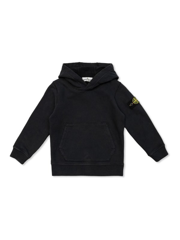 Stone Island Junior: スウェット＆セーター - スウェットシャツ/セーター - 黒