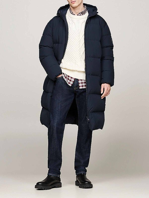 TOMMY HILFIGER: ダウン・ハイテクコート online - ダウンコート - ブルー