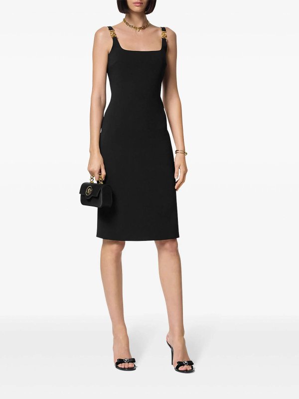 ワンピース VERSACE SS24 LOOK1 DRESS (1015006 1A105981W010) Python And Leather VERSACE Dress F/W 2011 Sz 44 Donatella