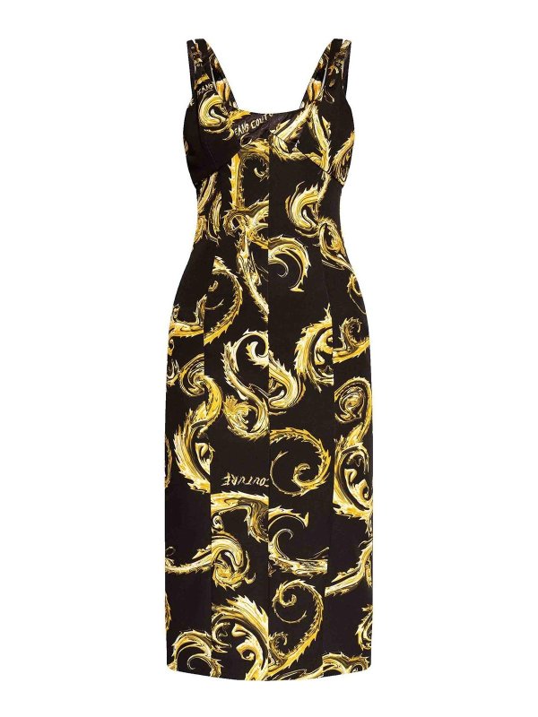 VERSACE JEANS: abiti al ginocchio - Vestito midi