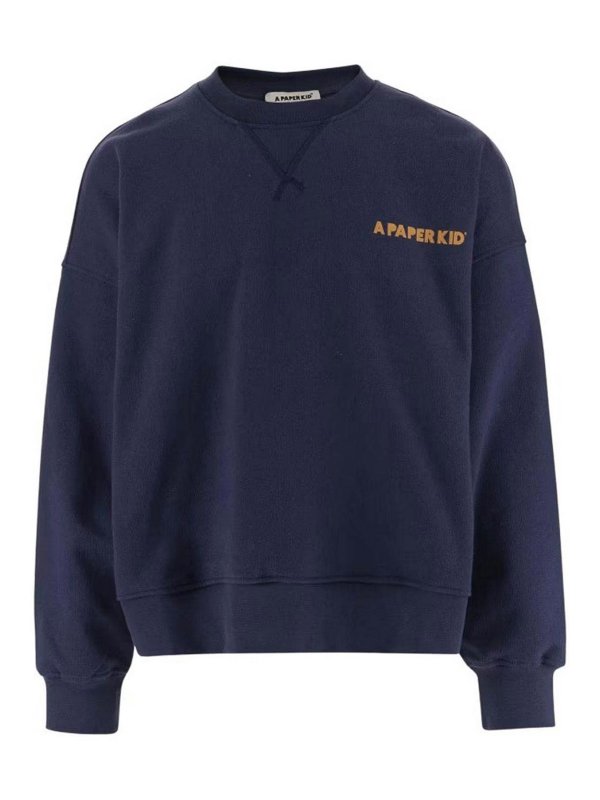 A PAPER KID: スウェット＆セーター - スウェットシャツ/セーター - ブルー