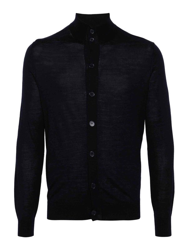 BALLANTYNE: カーディガン - カーディガン - ダークブルー