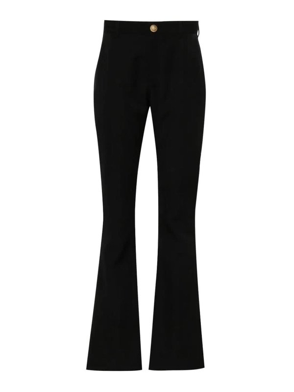 Balmain: ベルボトムジーンズ - フレアジーンズ - 黒