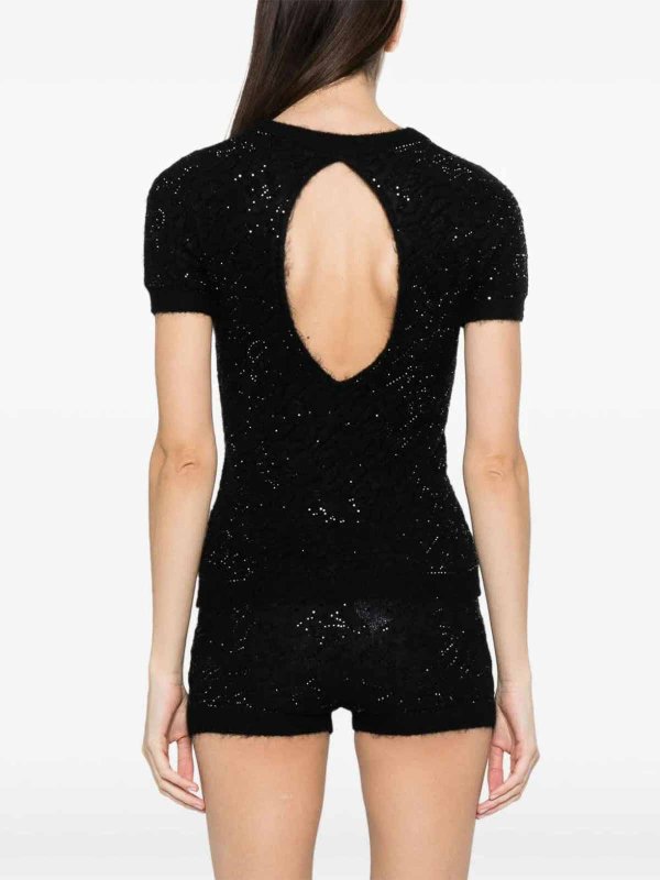 Suéter Con Escote Barco - Negro shop online: BLUMARINE