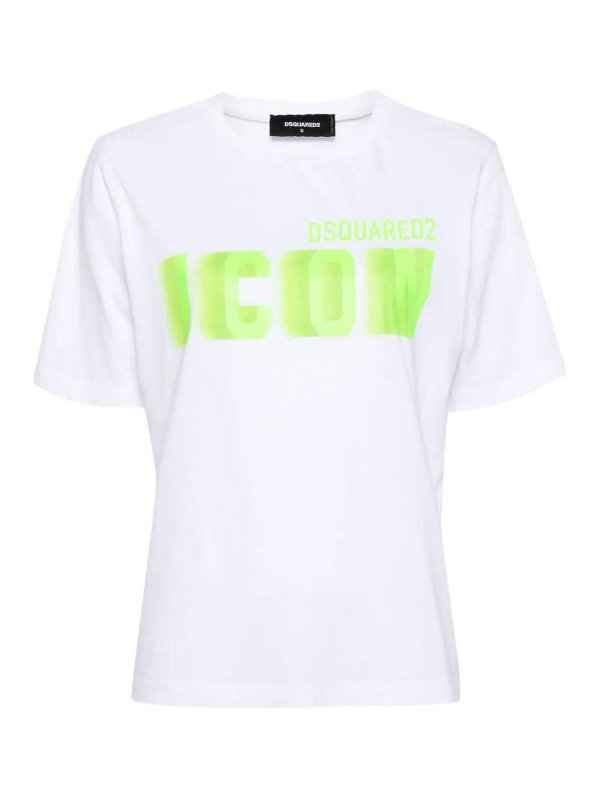 DSQUARED2: T-shirts - T-Shirt - Gelb