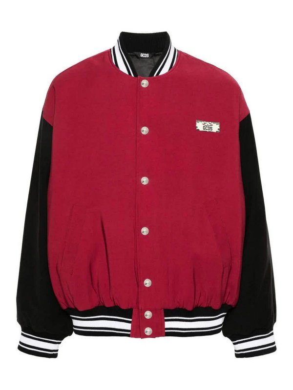 GCDS: ボンバージャケット - ボンバージャケット - ダークレッド