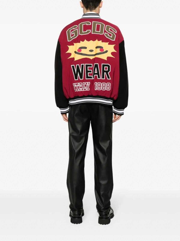 GCDS: ボンバージャケット online - ボンバージャケット - ダークレッド