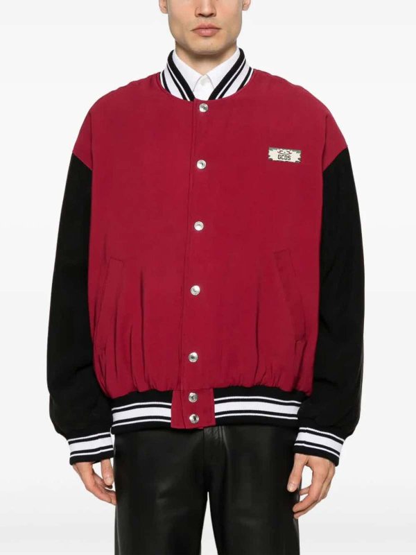 The Best Shops GCDS: ボンバージャケット - ボンバージャケット - ダークレッド