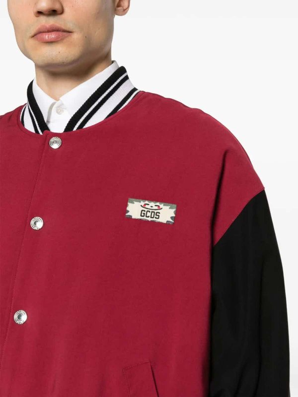 GCDS buy online ボンバージャケット - ダークレッド