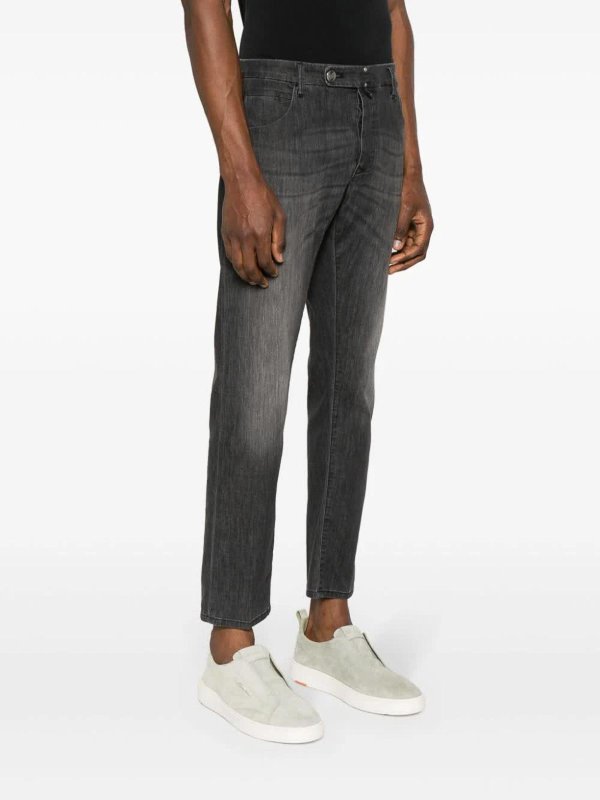 The Best Shops INCOTEX: トラウザーショーツ - ショートパンツ - ダークウォッシュ