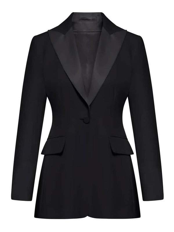 Max Mara: ブレザー - ブレザー - 黒