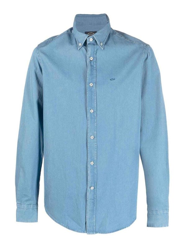 PAUL & SHARK: Chemises - Chemise - Foncé Délavé