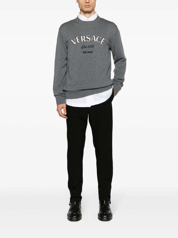 VERSACE: crew necks online - Knit Sweater