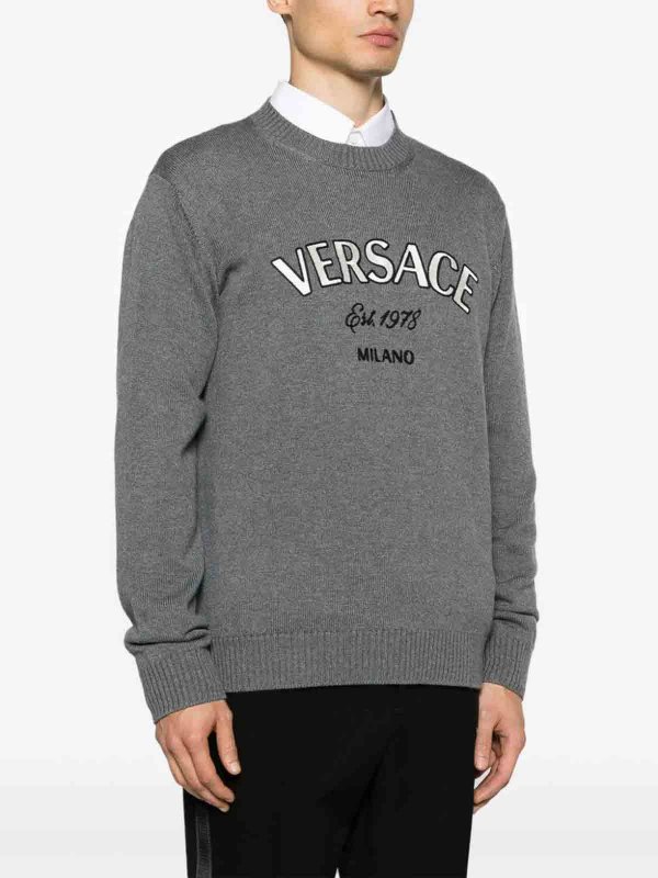 The Best Shops VERSACE: crew necks - Knit Sweater