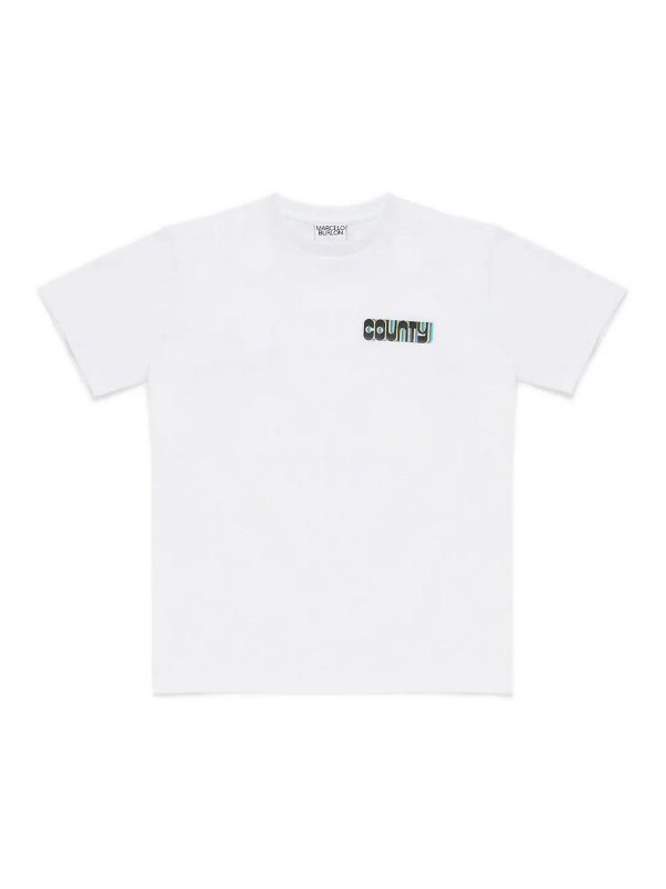 Marcelo Burlon County Of Milan: t-shirts - Optical Cross Regular T-Shirt
