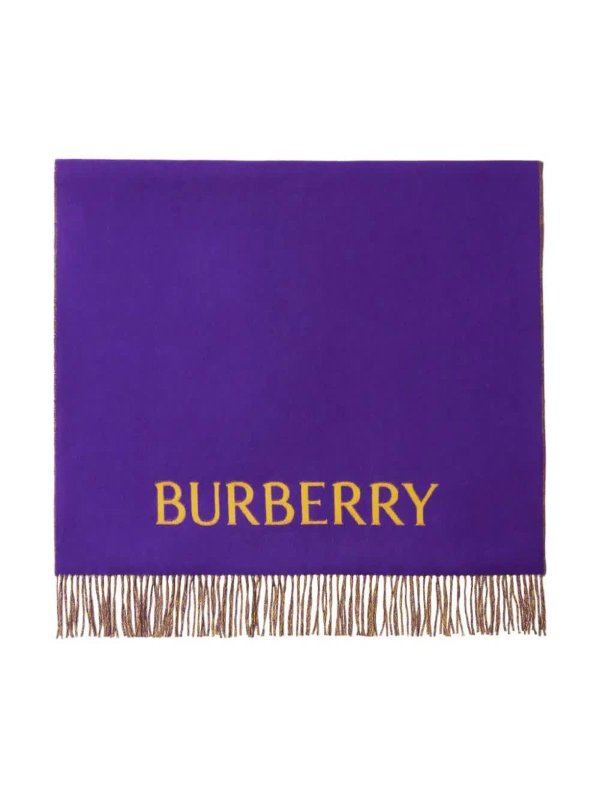 The Best Shops BURBERRY: scarves - Reversible Scarf With Rose