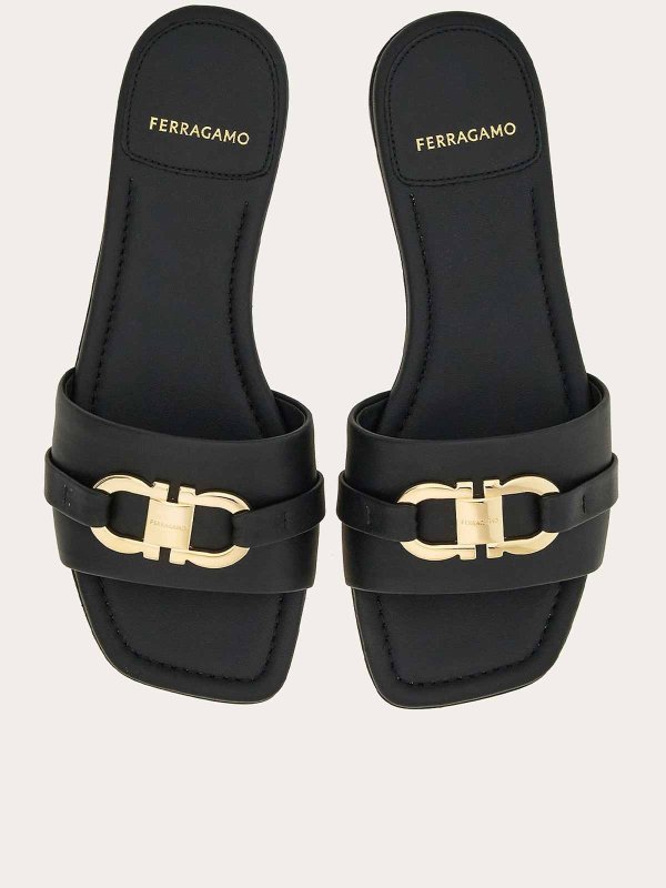 FERRAGAMO: Sandales online - Sandales - Noir